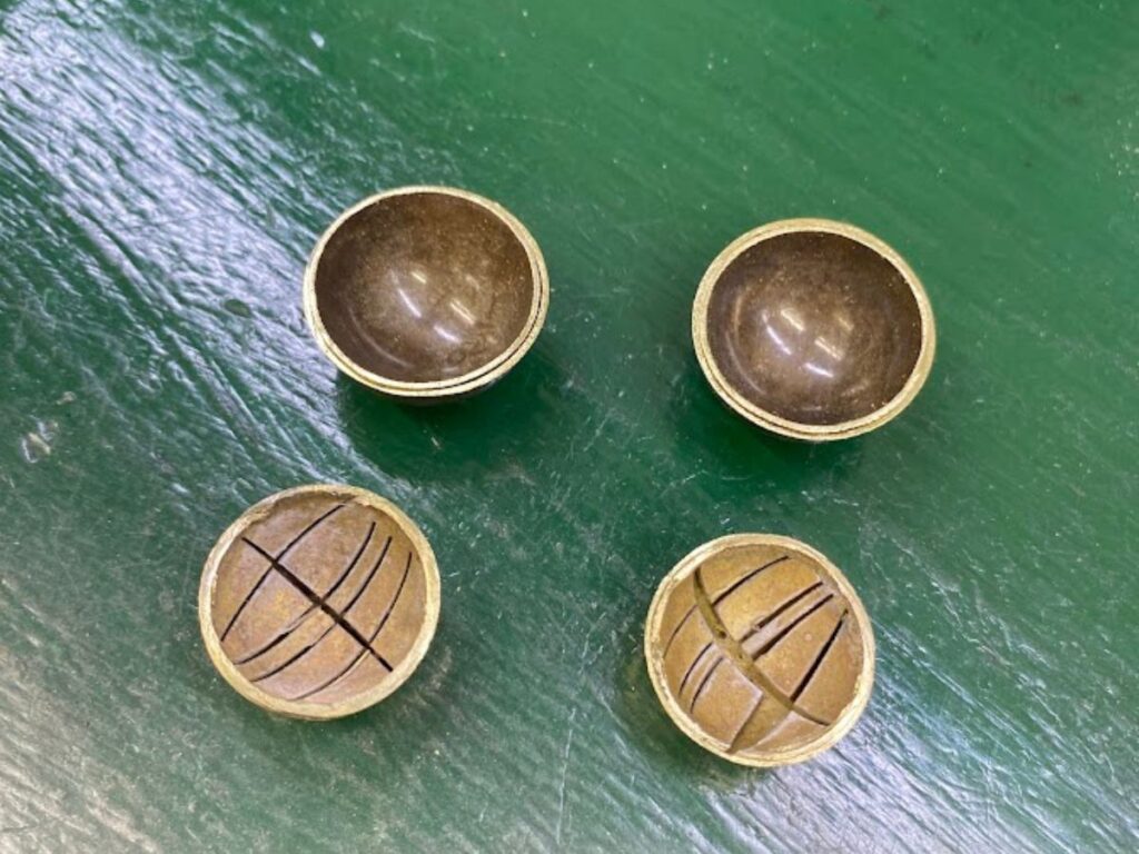 2つの半球を重ねたところ